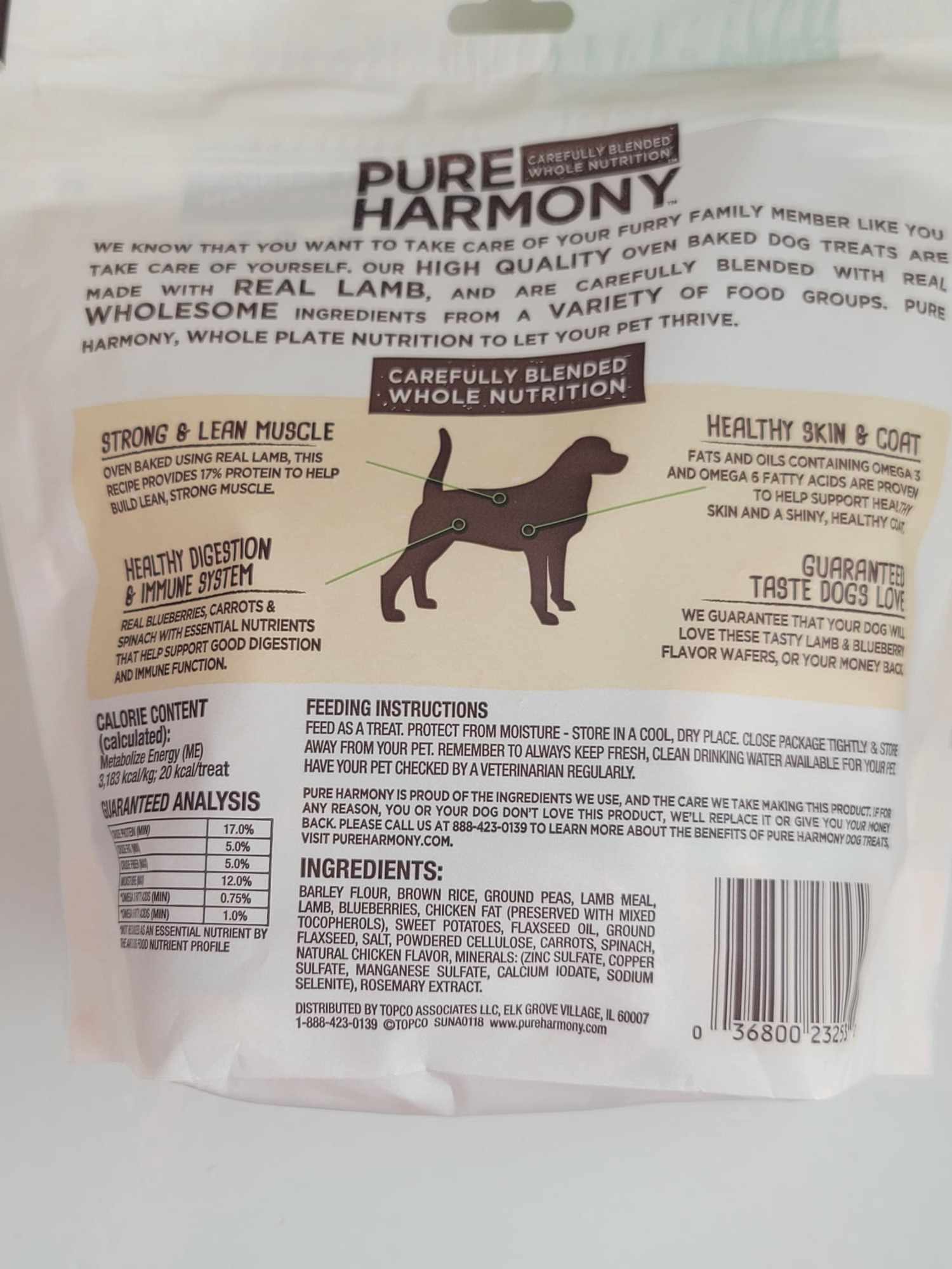 Reverse side of Baked Dog Treats