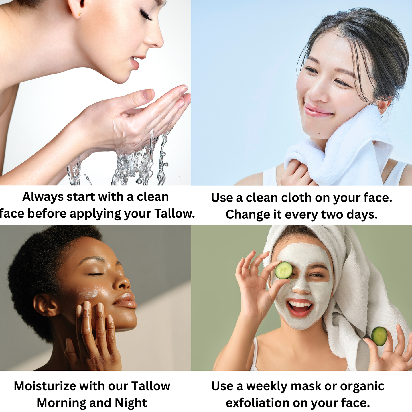 Tallow & Glow Beef Tallow Moisturizer  Net Wt. 3.3 oz.